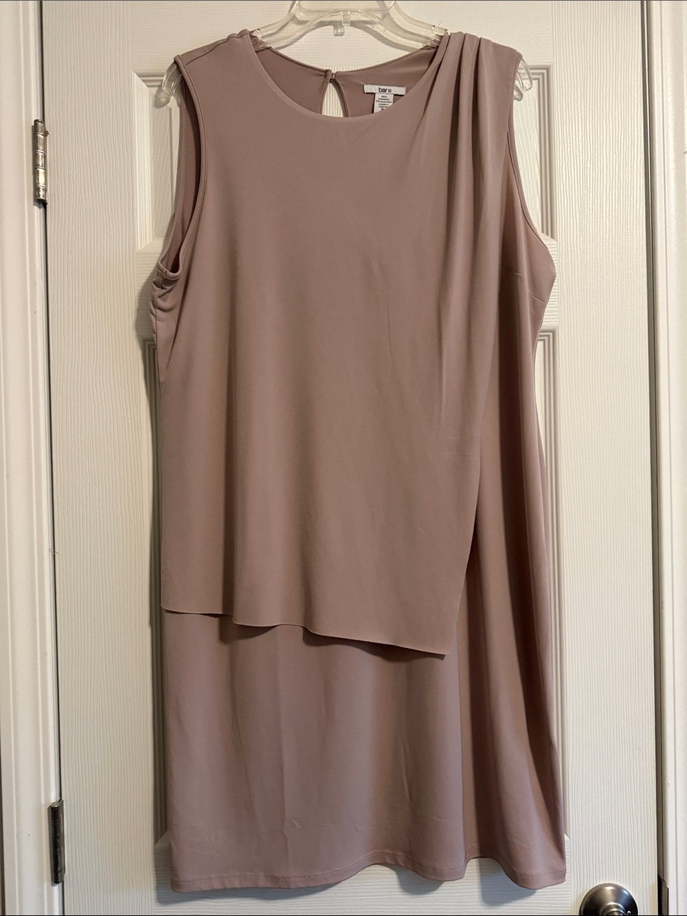 Bar III Sleeveless Layered Midi Dress in Mauve